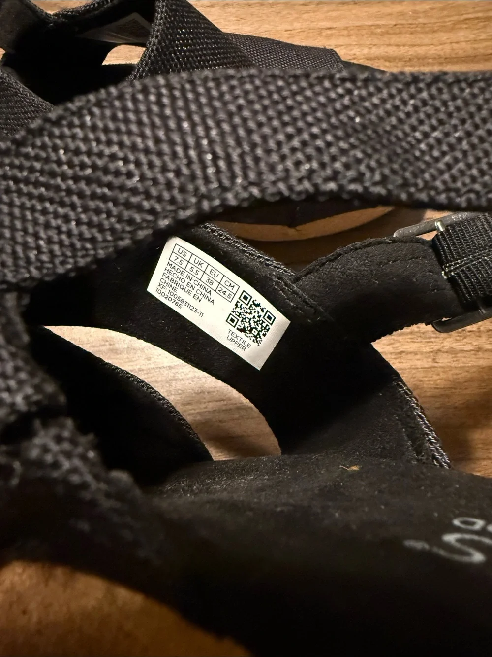 Toms Black Platform Slingback Sandals with Cork Sole
